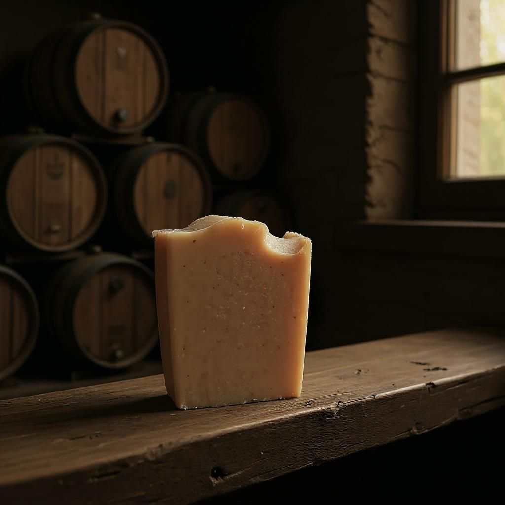 Kentucky Bourbon Tallow Soap with Goat Milk & Oats – Warm, Woody Scent - Available 8/1
