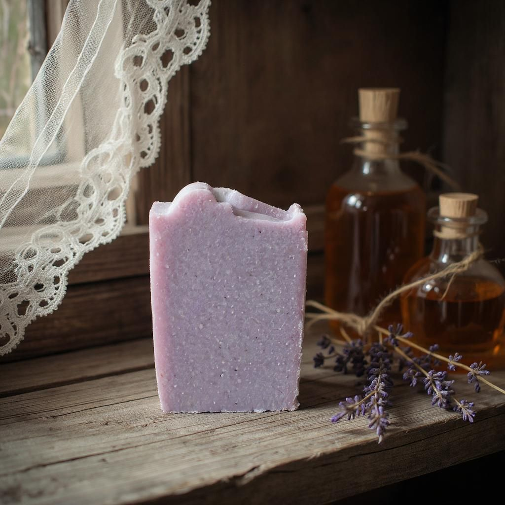 Bramble Berry Tallow Soap with Goat Milk & Oats – Sweet Summer Berry Bar - Available 8/1