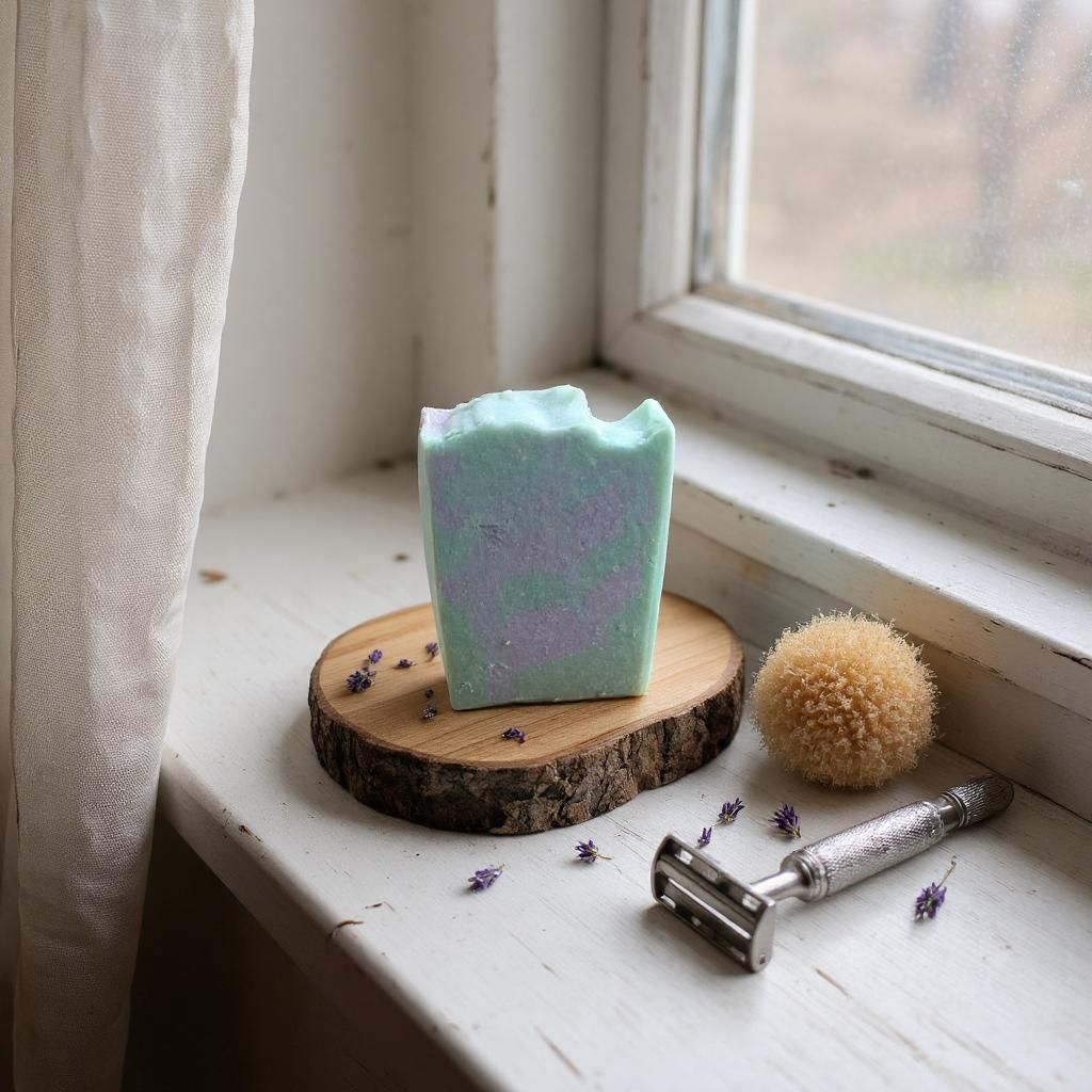 Patchouli Tallow Soap with Goat Milk & Oats – Earthy Handmade Bar - Available 8/3