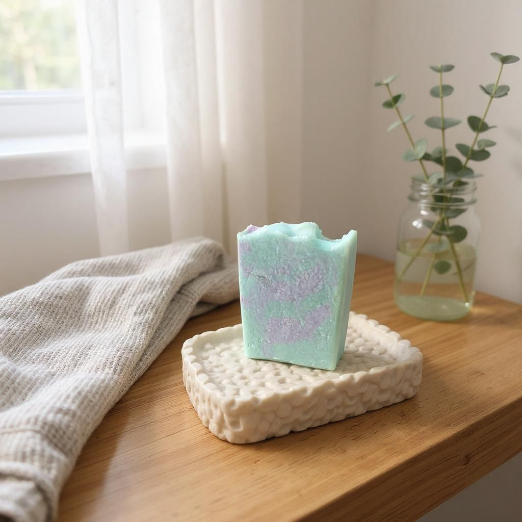 Patchouli Tallow Soap with Goat Milk & Oats – Earthy Handmade Bar - Available 8/3